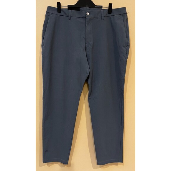 NWT Lululemon NEW ABC Slim-Fit Trouser 40 X 32” Cotton VersaTwill Gray Blue Mens - Picture 4 of 14